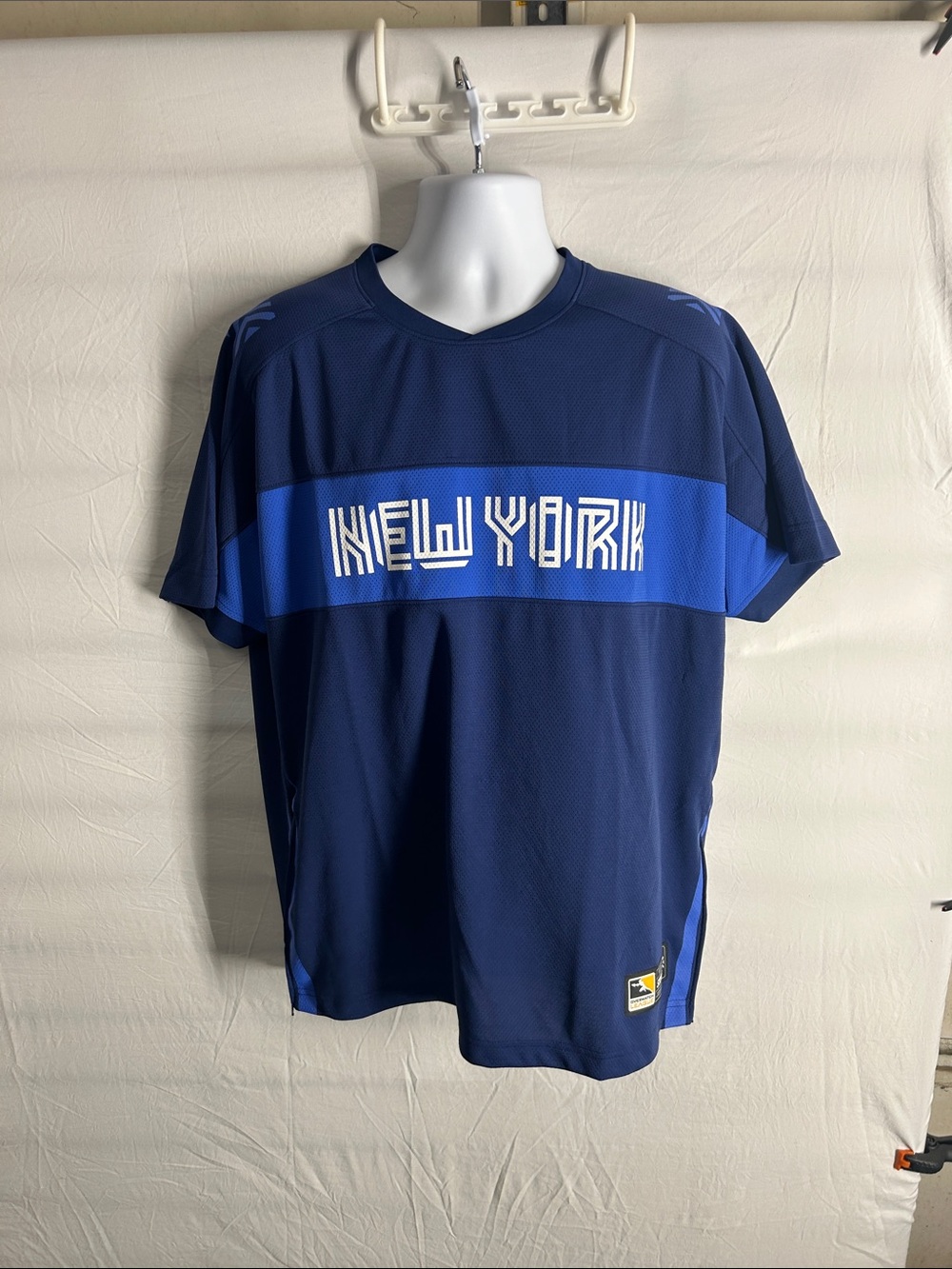 Fanatics Navy and Royal Blue New York Graphic Jersey